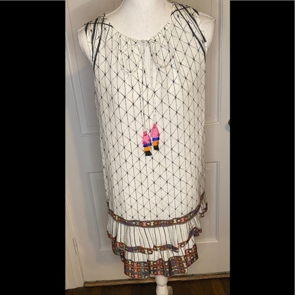 Hemant and Nandita Silk Shift Dress Size 14